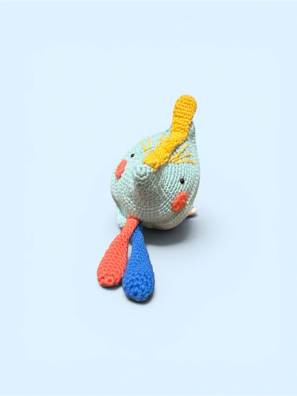 Handmade Colorful Aquatic Amigurumi Angelfish Plush Crochet Fish